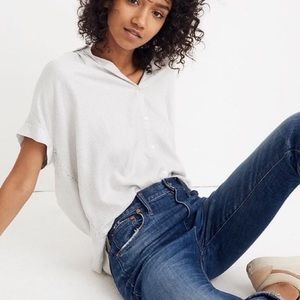 MADEWELL S Small Short-Sleeve Button-up Loose